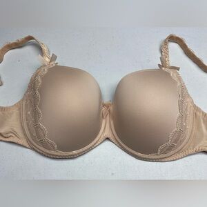 NWOT PD TAN Lightly Lined Underwire, 32DD *P1052